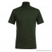 AMOFINY Men's Tops Casual Spring Summer Solid Color Short Sleeve Turtleneck Blouse Shirts Army Green B07P9XMJ4V